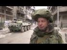 Syria: Russian sappers clear mines, bombs and booby-traps in Aleppo
