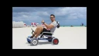 Hovering along South Beach boardwalk in a HoverSeat