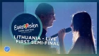 Ieva Zasimauskaitė - When We’re Old - Lithuania - LIVE - First Semi-Final - Eurovision 2018