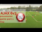 AJAX 6v3 possession game part 1