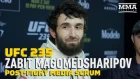 UFC 235: Забит Магомедшарипов после боя