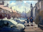 Watercolour demonstration by Tim Wilmot - How to paint Cars and People