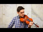 Красивая игра на скрипке в Питере под землей! HD 1080p