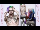 Harley Quinn Makeup Tutorial from the new Suicide Squad movie & Joker Fan Art