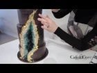 038 Batcave Geode Wedding Cake