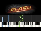 The Flash - Main Theme (Piano Tutorial - Synthesia) [+НОТЫ]