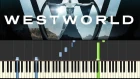 WestWorld (Piano Tutorial - Synthesia) - Dr. Ford Theme  (+ НОТЫ)