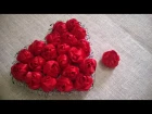 D.I.Y. Satin Rose Tutorial - Valentine's Day Heart