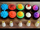 CreamDreamsVideo "FIVE Cupcake FROSTING Styles Using a ROUND Piping Tip - 5 Top Cupcakes"
