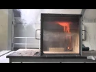 Rollover, Flashover and Backdraft in fire simulator. (Brandverloop)