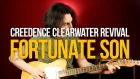 Как играть Fortunate Son разбор на гитаре Creedence Clearwater Revival CCR - Первый Лад