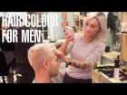 How to Bleach Men’s Hair Dark To Platinum Blonde at Johnny’s Chop Shop Barbers