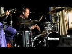 Mark Sheppard playing the drums