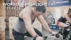 Erg + MU/PHSPU + BBGO/Sand Bag Cleans // Workout Highlight 11.19.18