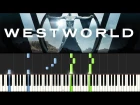 WestWorld (Piano tutorial) - Main Theme (+ НОТЫ)