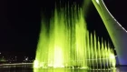 Шоу поющих фонтанов в Олимпийском парке Сочи.