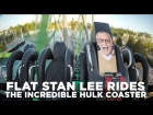 Flat Stan Lee Rides The Incredible Hulk Coaster