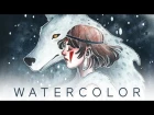 WATERCOLOR - Princess Mononoke