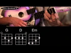 Видео урок: как играть песню Karma Police - Radiohead на укулеле (гавайская гитара)