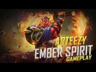 Arteezy playing Ember Spirit (Gameplay)