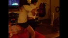 little brother and sister fighting