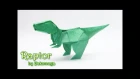 Origami Dinosaur - T-Rex, Raptor by Yakomoga - Yakomoga Origami tutorial