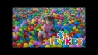 Флай Кидс (Fly Kids): Ксения играет в детском развлекательном центре (Детское видео ч...