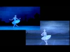 Swan Lake Variation Act II Svetlana Zakharova & Ulyana Lopatkina split screen