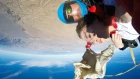 Tandem Skydive GONE WRONG (foot caught in drogue chute)