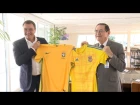 Presidente da Federação Ucraniana de Futebol visita a CBF