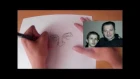Рисунок карандашом Я с Вадимом Самойловым  (ex-Агата Кристи)