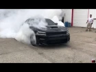 Hellcat Charger Pops Tires burning them to the WIRES!!!