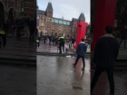 Amsterdam man eats pepper spray and tries to bite police dog!!