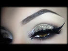 Sexy Arabic Christmas Makeup - Gold Glitter Elegant Cat Eyeliner Tutorial (trucco Natale) 2014
