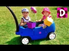 ВЛОГ Едем на Ферму собирать Ягоды Kids went to the farm Song Funny video for kids Рома и Диана