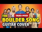 TBBT – The Boulder Song (acoustic fingerstyle guitar cover with TAB and MIDI by Kaminari)