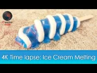 Ice Cream Melting Time Lapse Video in Motion [4K UHD] Таймлапс видео в движении