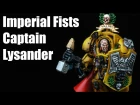 How to paint Imperial Fists Captain Lysander? Space Marines Warhammer 40k Airbrush Tutorial 1/2