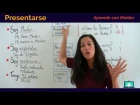 Free Spanish Lessons with Maider - Introductions (Presentarse) 03