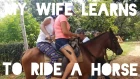 MY WIFE LEARNS TO RIDE A HORSE FOR THE FIRST TIME in Cuba