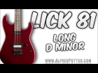 Lick #81 -  Long D minor + TAB