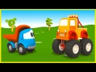 Leo the truck and MONSTER TRUCK! - Leo the truck cartoon for kids. Car games and animated series.