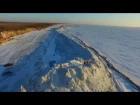 Ice Wall Formed on China Russia Border Lake