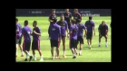 Ovation to Luis Enrique for his birthday in FCBarcelona training session