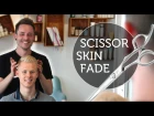 Scandinavian Skin Fade With Scissor Over Comb & Machine ★ mens hair