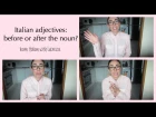 Italian adjectives: before or after the noun? - Learn Italian with Lucrezia