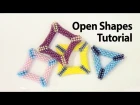 BeadsFriends: Basic Peyote Tutorial - Peyote open shapes: how to make a holed triangle with beads