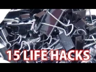 100均のダブルクリップでできる15のコト/15 Life Hack things do with binder clip/まとめライフハック動&