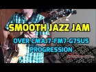 Smooth Jazz Guitar Jam Over simple chord progression
