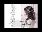 How to Make Long Hair Vine With Flowers Leaves - Easy DIY Hair Accessory Hair Comb, Tiara, Headband
